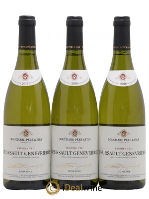 Meursault 1er Cru Genevrières Bouchard Père & Fils  2018 - Lot de 3 Bouteilles