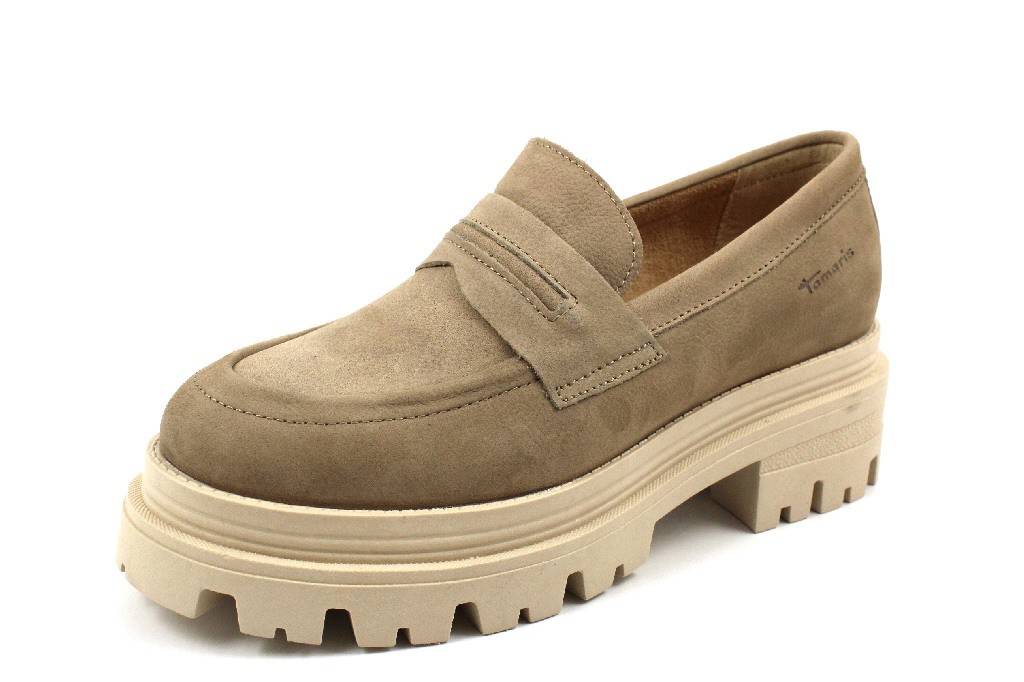 TAMARIS Sportliche Slipper beige