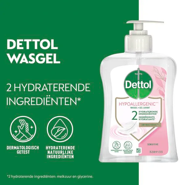 Dettol Antibacterial Wash Gel for Sensitive Skin 250ml