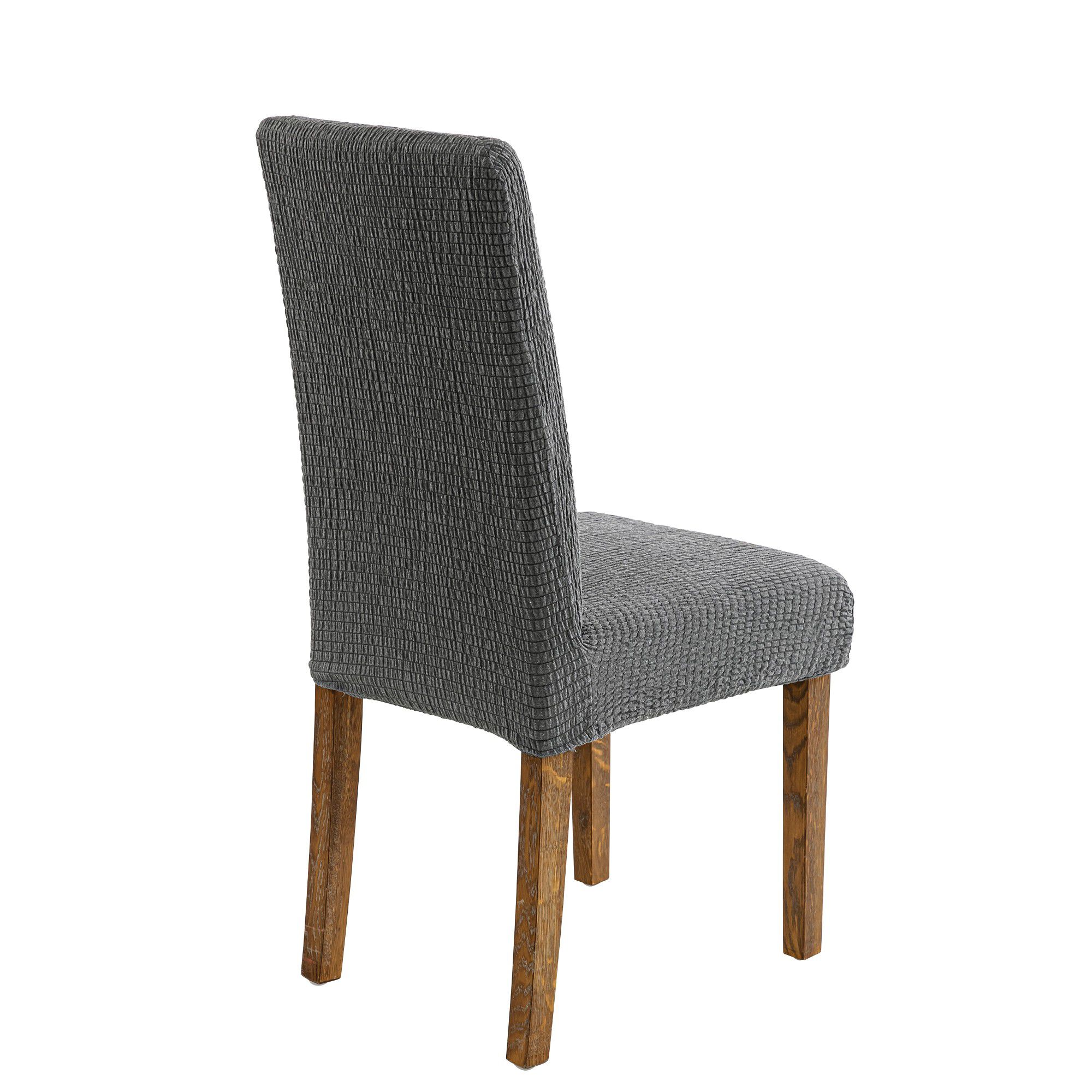 Housse extensible jacquard gaufré pour chaise