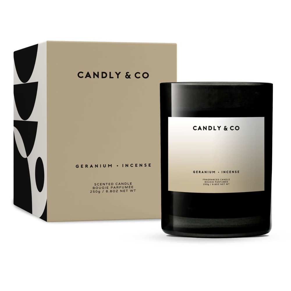 candly&co Bougie No. 1 Géranium/Encense Bougie