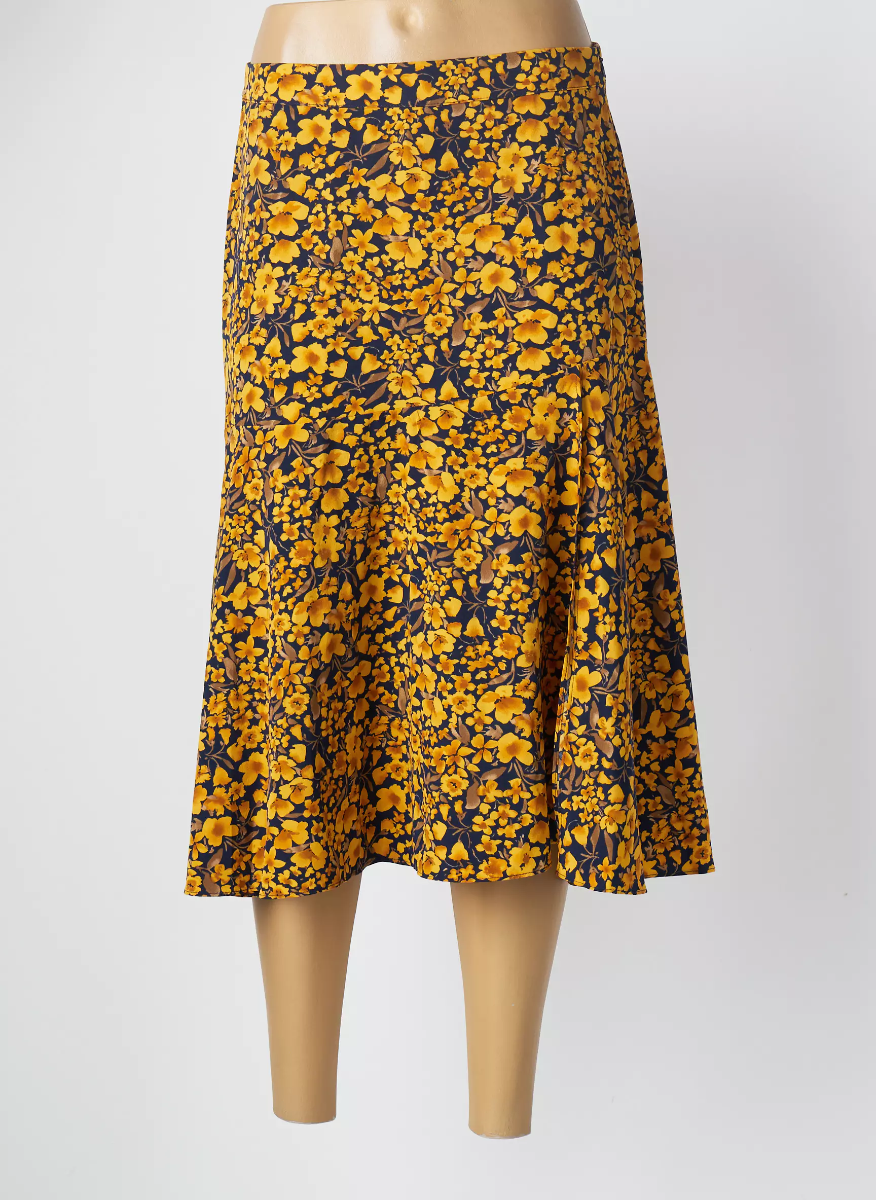 Andy Lucy Jupes Mi Longues Femme couleur jaune