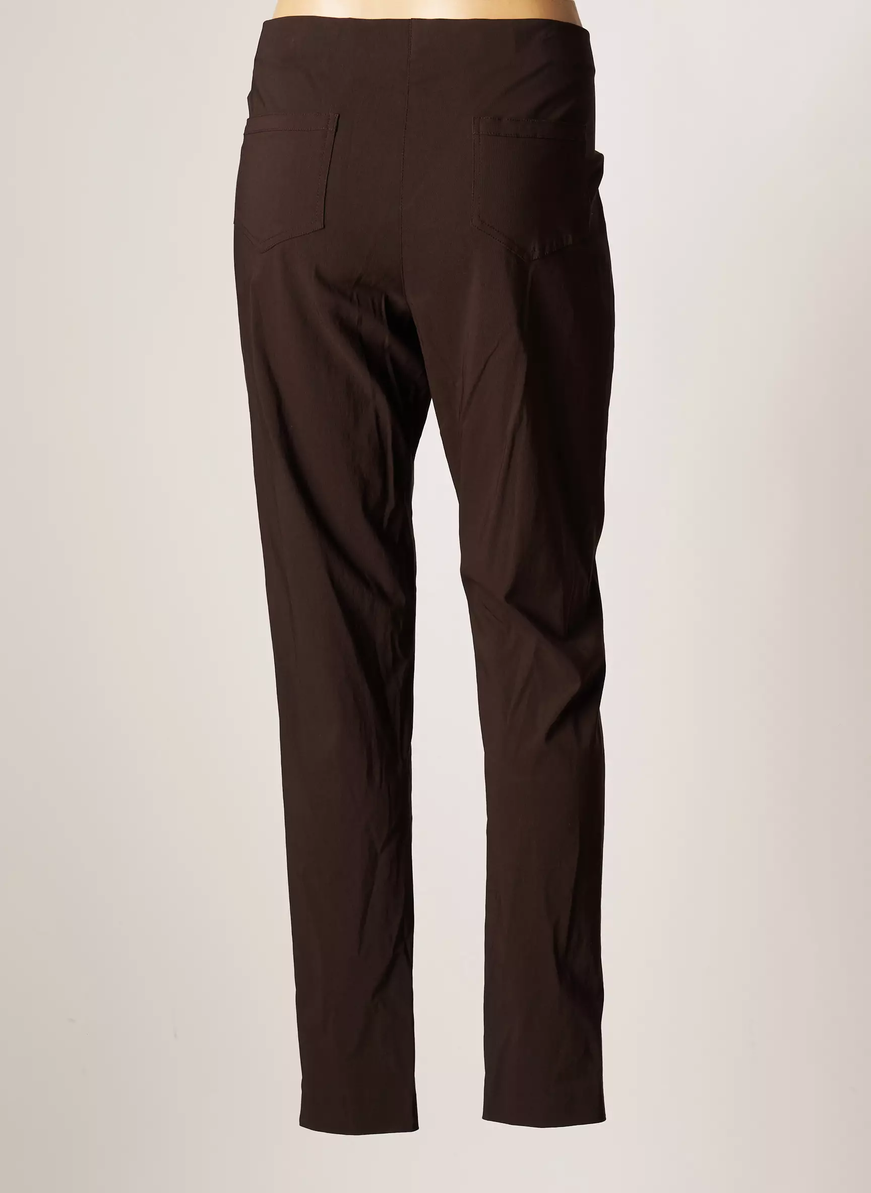 Lauren Vidal Pantalons Slim Femme couleur marron