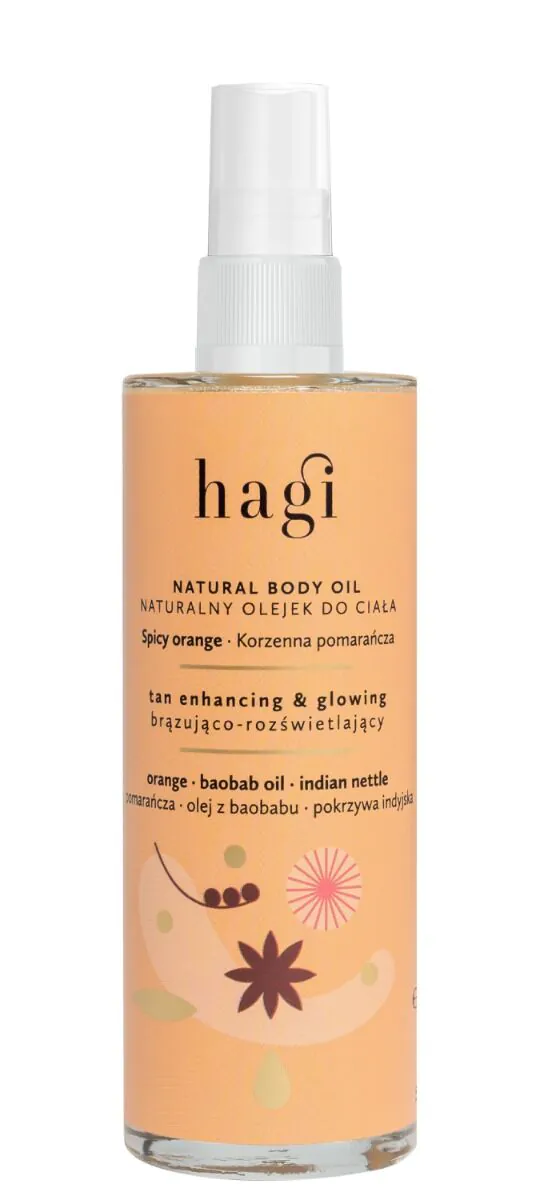 Hagi Spicy Orange Bronzeing and Illuminative Body Oil