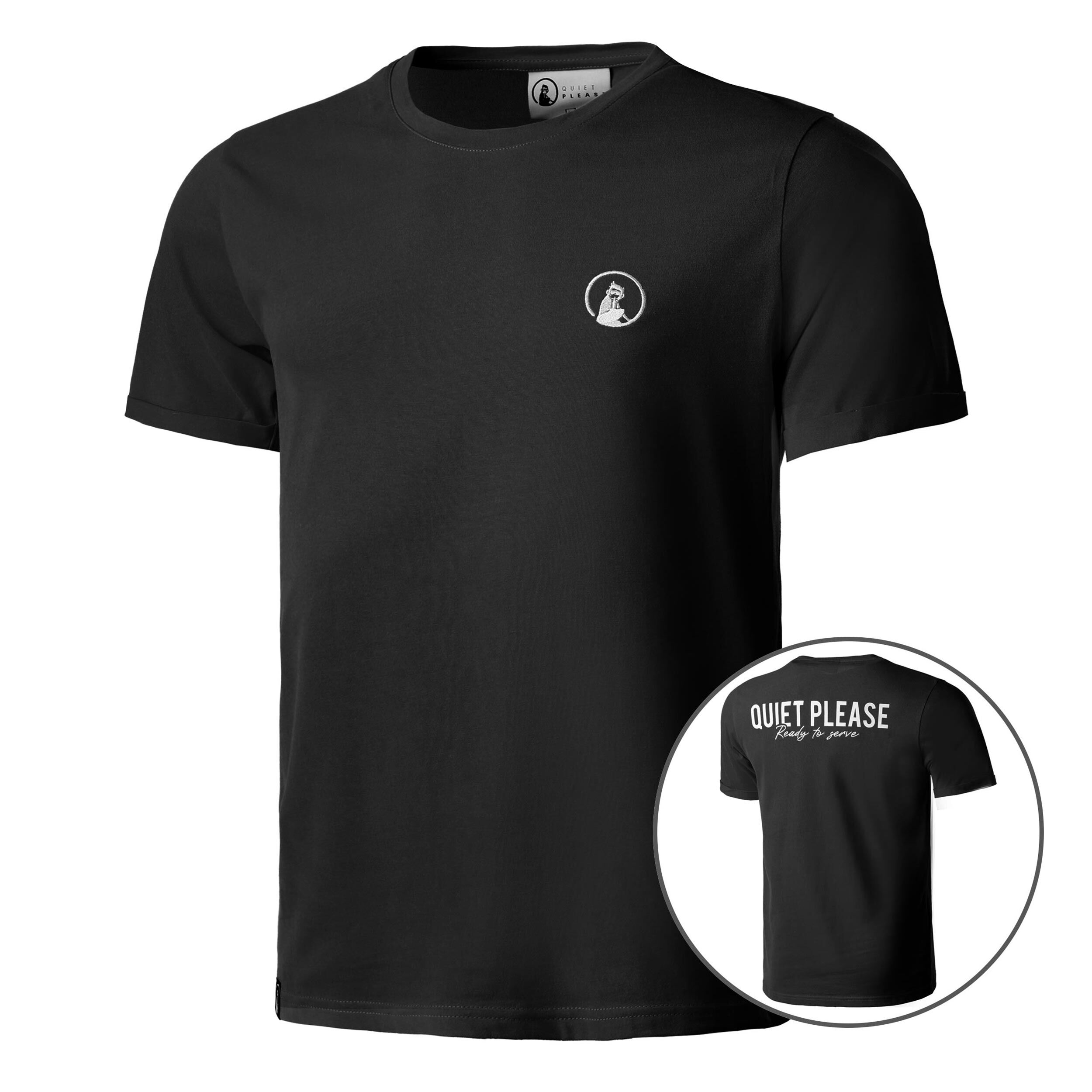 Ready To Serve T-Shirt Herren - Schwarz, Weiß