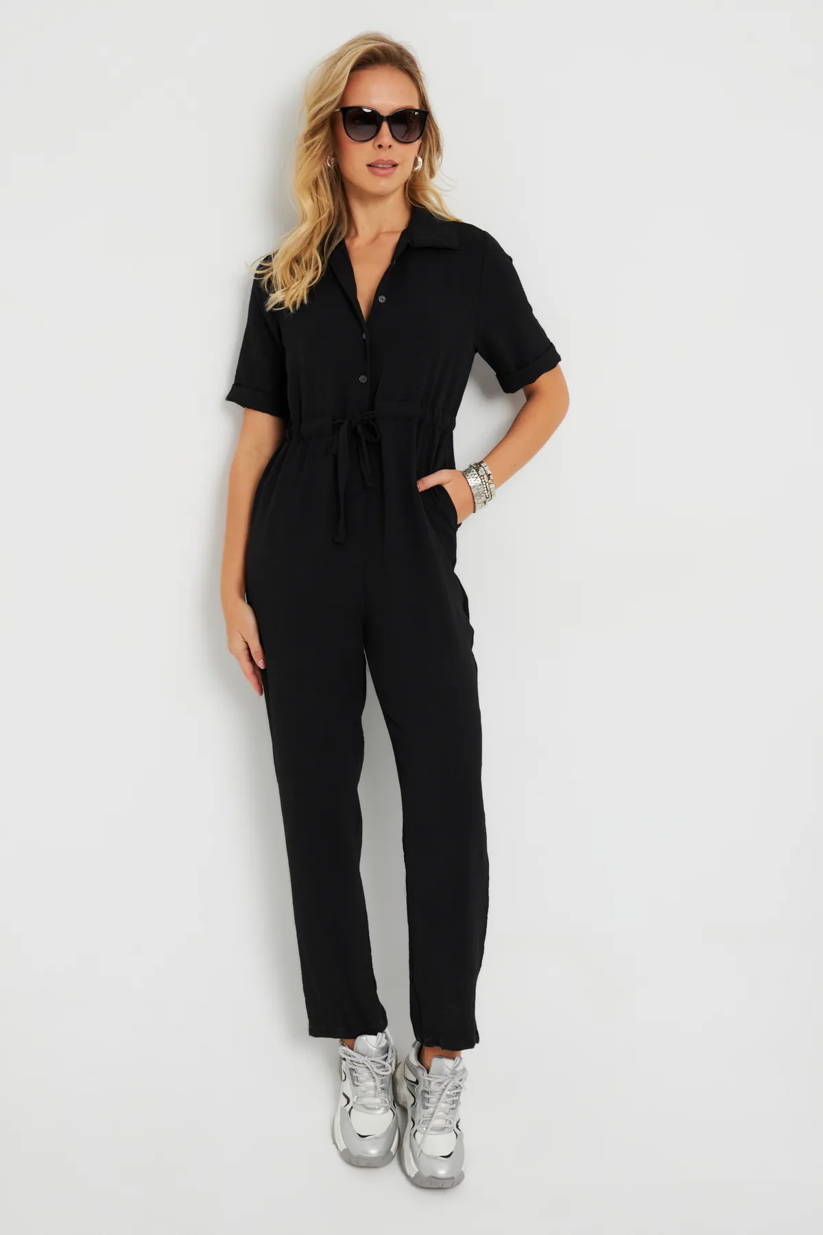 Cool & Sexy  Jumpsuit - Schwarz - Regular Fit