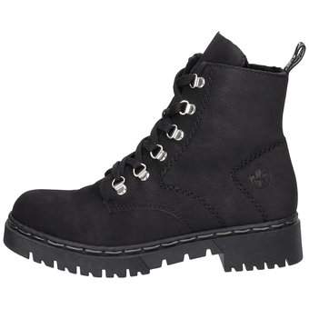 Rieker Schnür Boots in schwarz