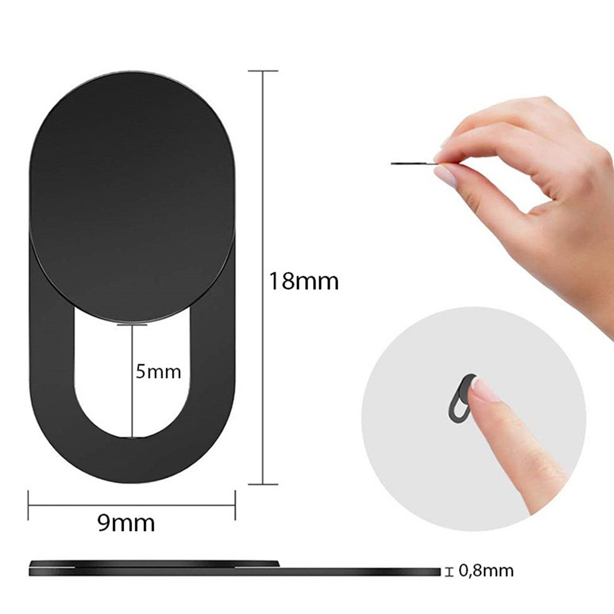 TSB Werk Kamera Abdeckung Kamerakappe Webcam Cover Webcam (Sichtschutz, Tablet, Notebook, Slider)