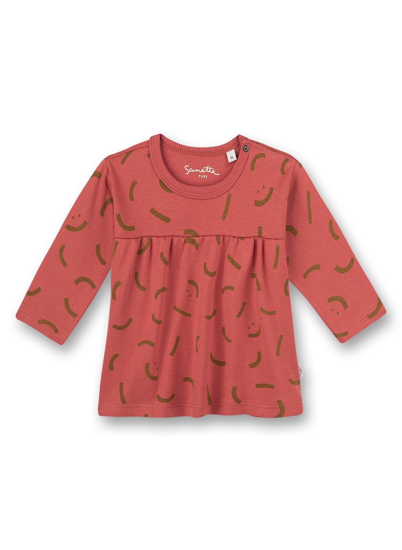 Mädchen-Shirt langarm Rosa