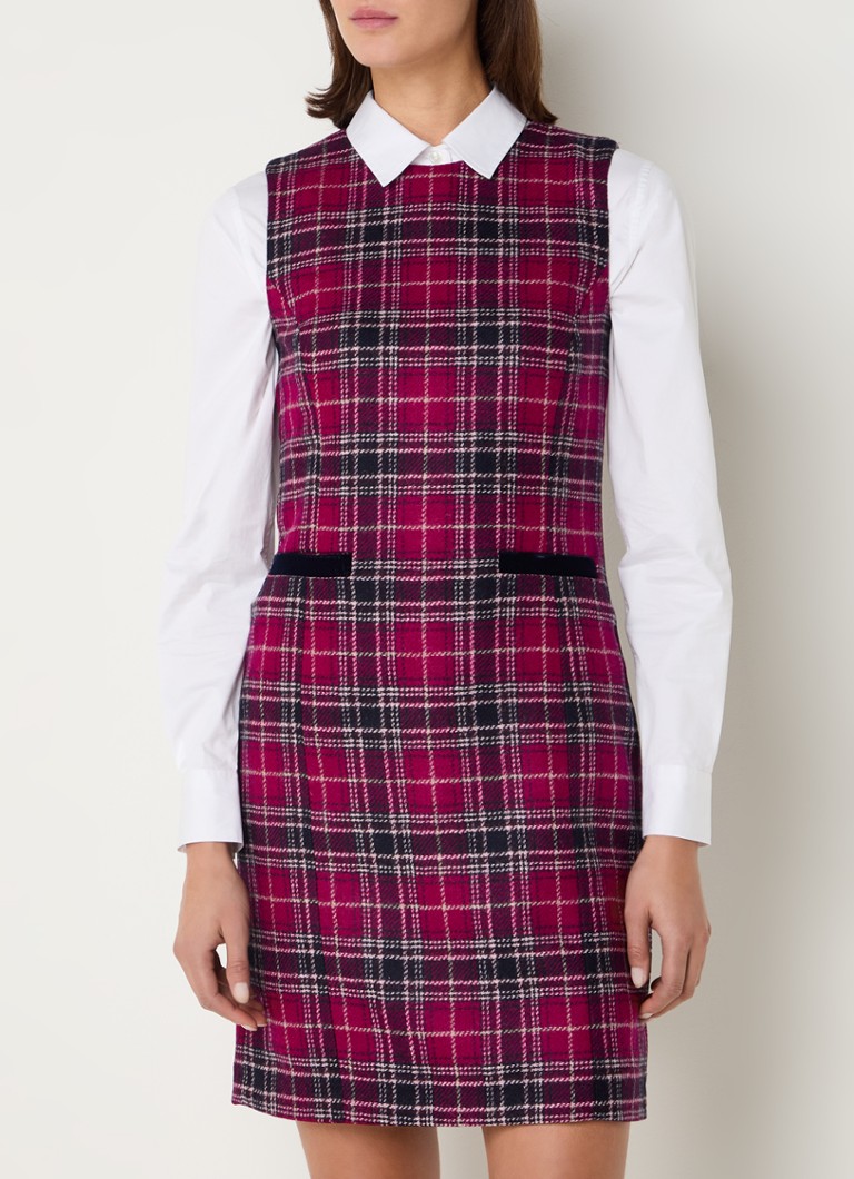 Rochie mini Hobbs Margot Check din lână