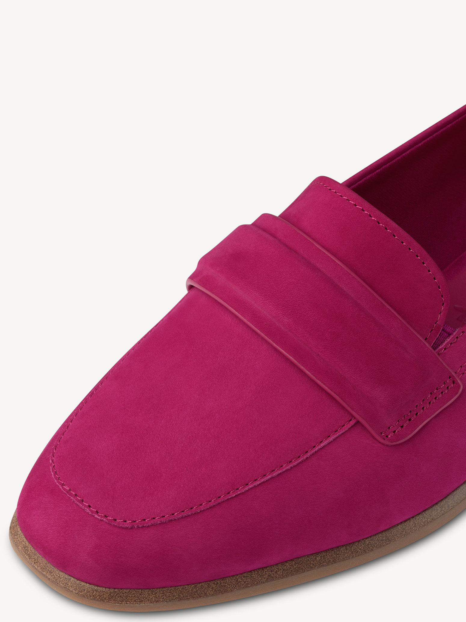 Slipper en cuir - rose fuchsia