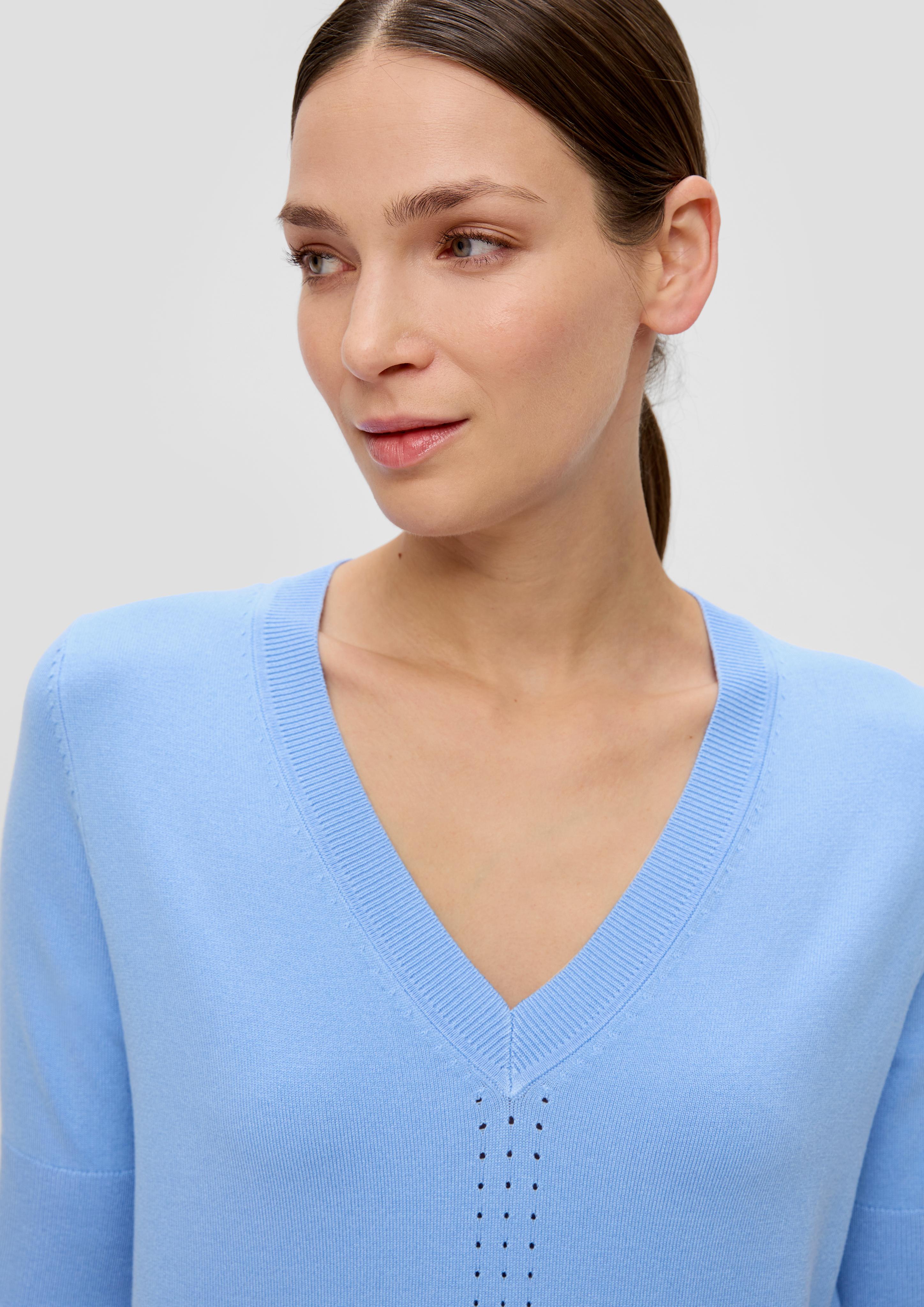 Strickshirt mit Lochmuster  2145579-5340