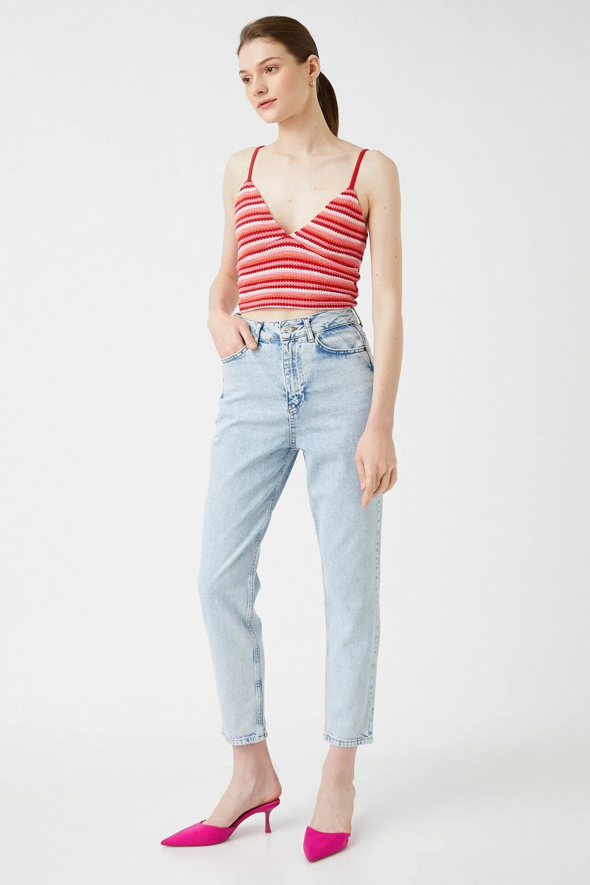 Koton  Gebleichte Damenjeans 2SAL40307MD