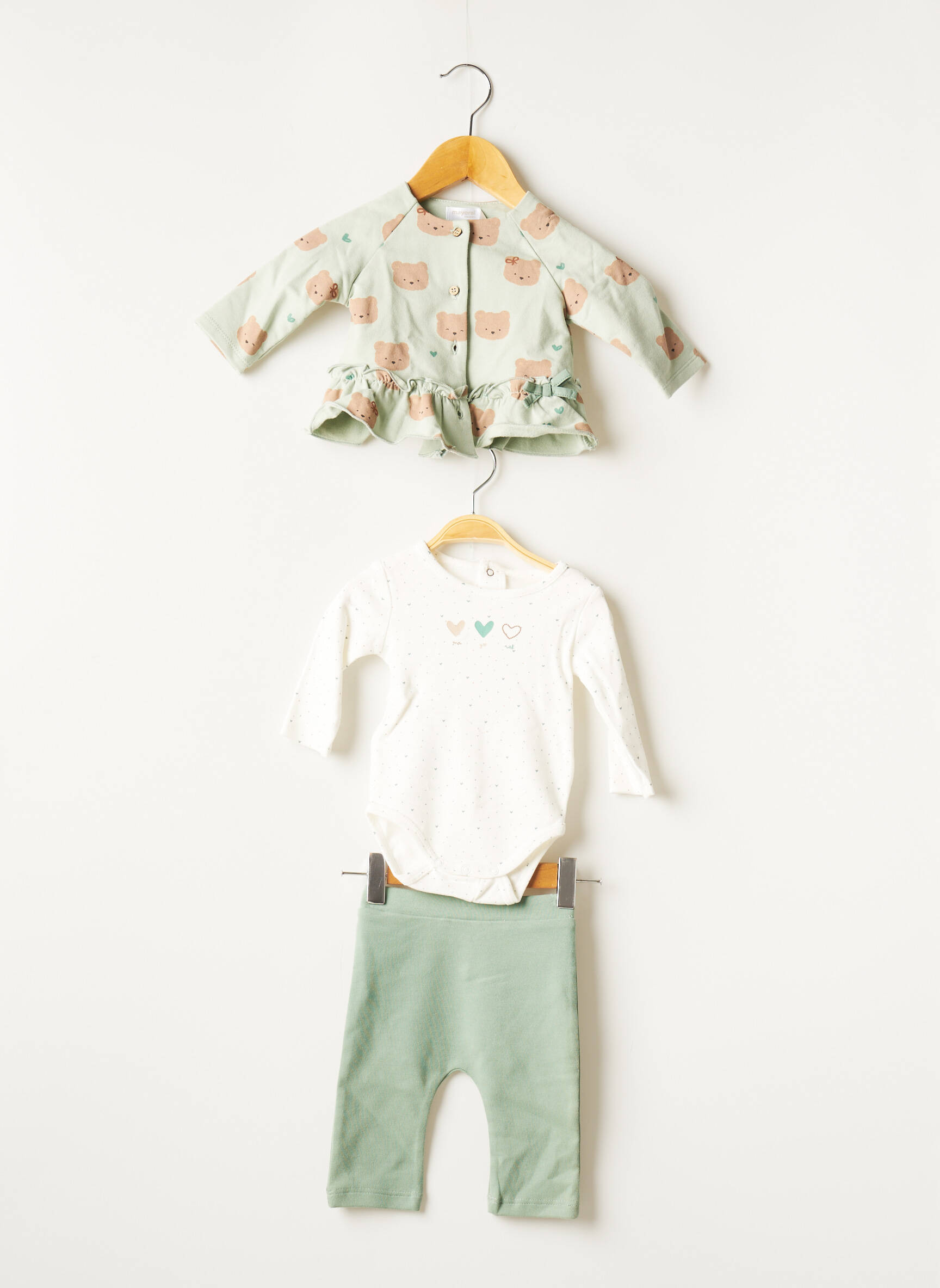 Mayoral Ensembles Pantalon Fille couleur vert