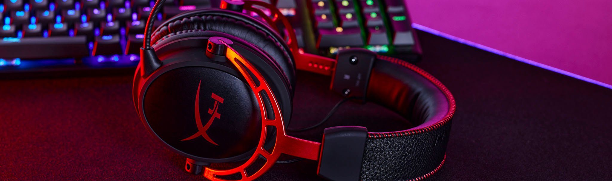 HyperX Cloud Alpha Wireless Gaming-Headset (LED Ladestandsanzeige, Mikrofon abnehmbar, Rauschunterdrückung)