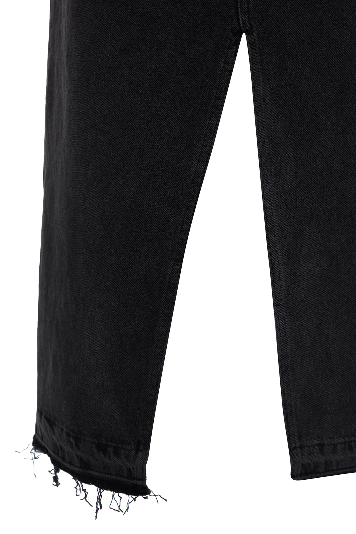 Trendyol Collection  Schwarzer geschlitzter Maxi-Jeansrock TWOSS23ET00289