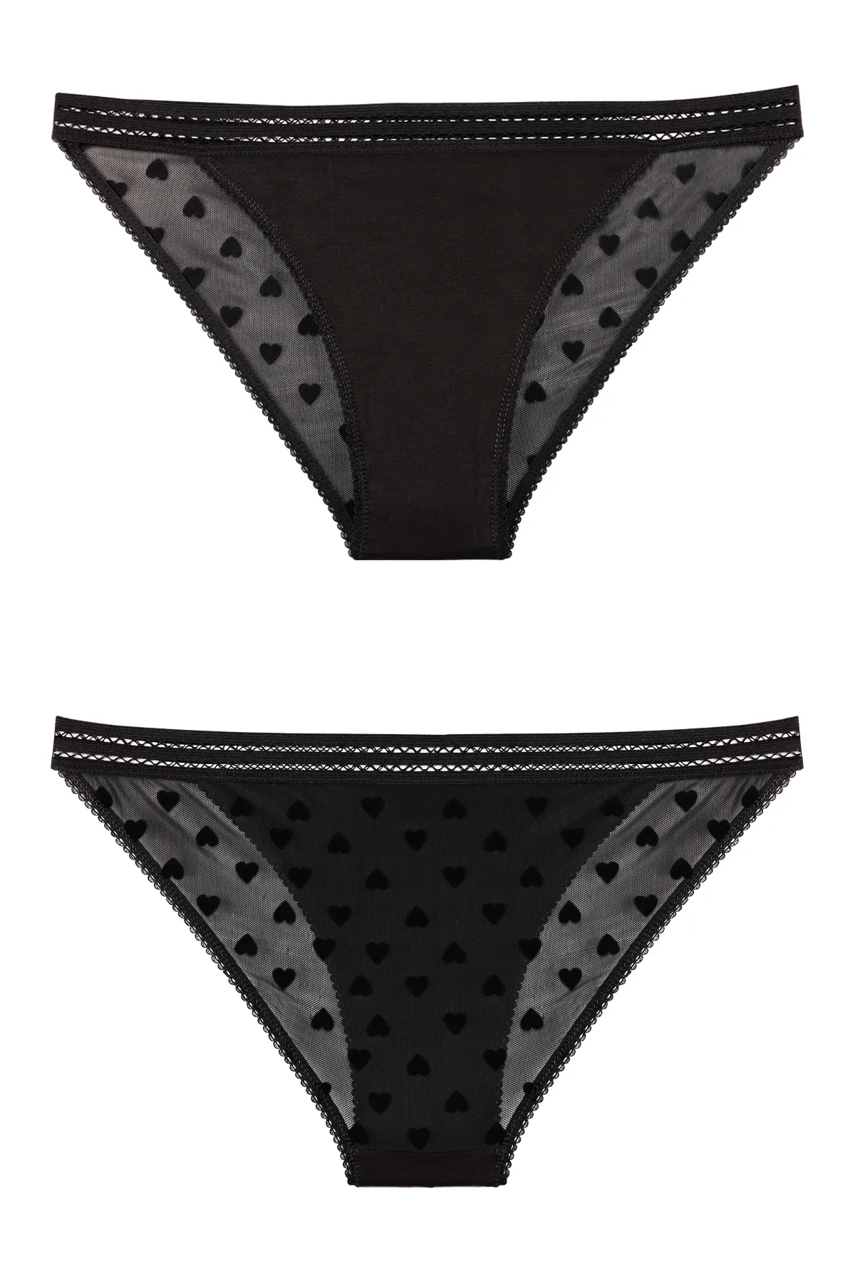 Sensu  5er-Pack Slip-Slips mit Tülldetails für Damen – KTS4008TÜL-5