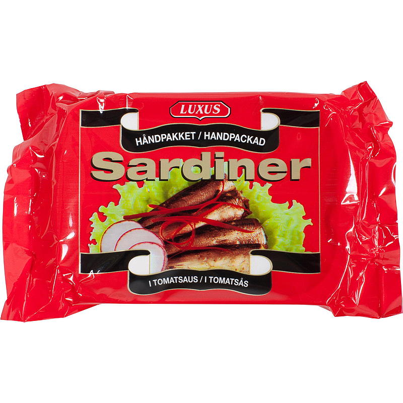 Luxus Sardiner 105 g i tomatsaus