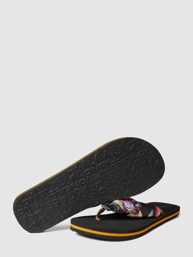 Zehentrenner mit Label-Detail Modell 'DITSY SUN BLOOM™' in schwarz