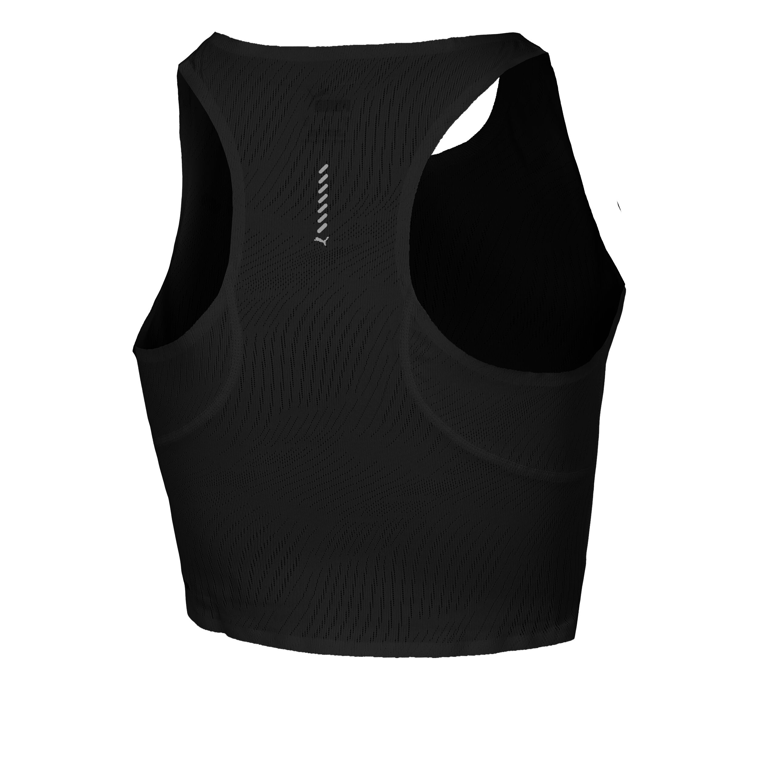 Run Ultraspun Crop Tank-Top Damen - Schwarz