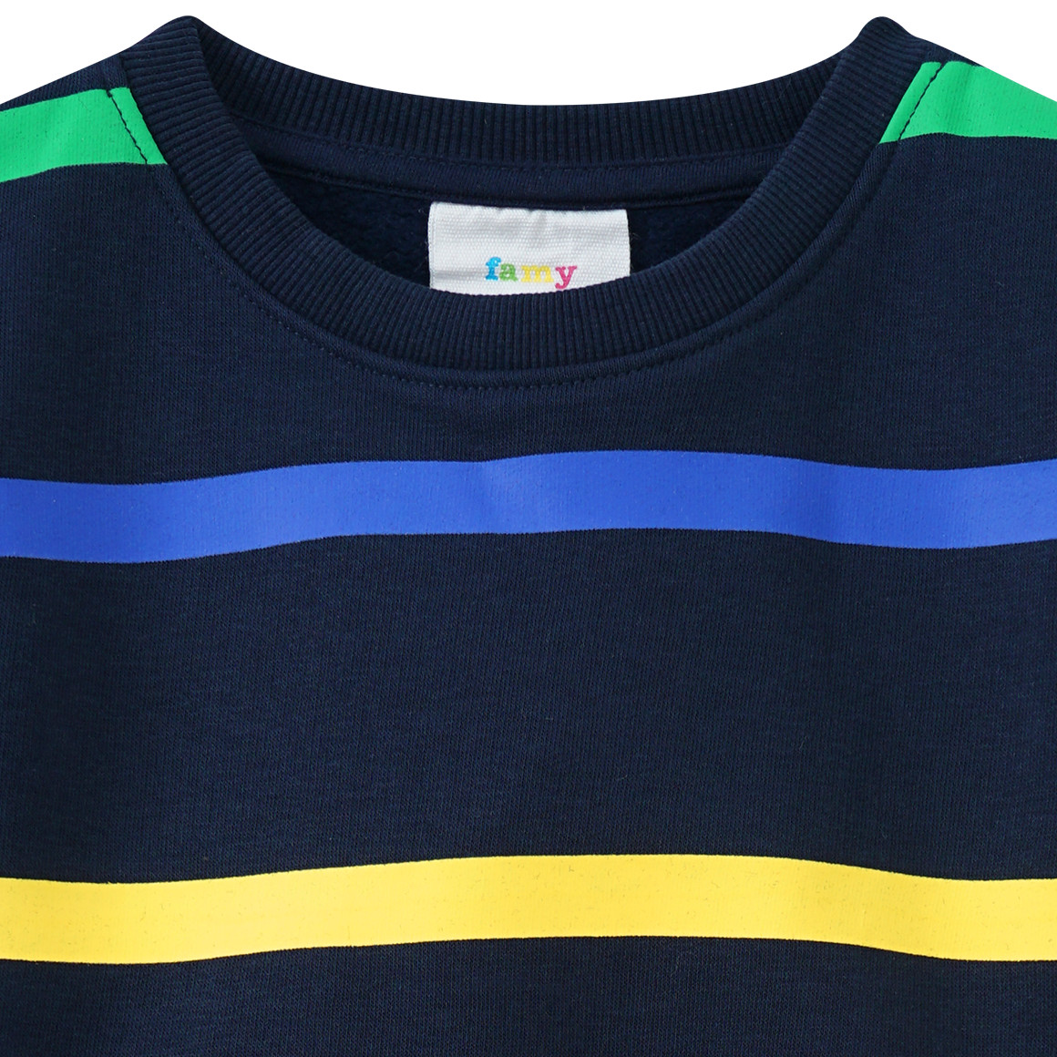 Jungen Sweatshirt mit bunten Ringeln