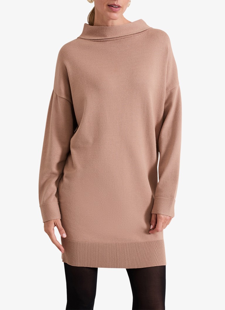 Mini džemper haljina od finog pletenja sa stojećim ovratnikom Phase Eight Skylar