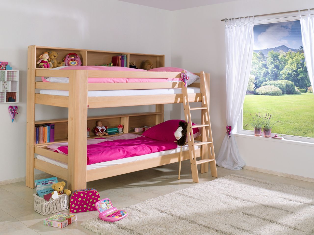 Relita Etagenbett Jan mit Bücherregal
