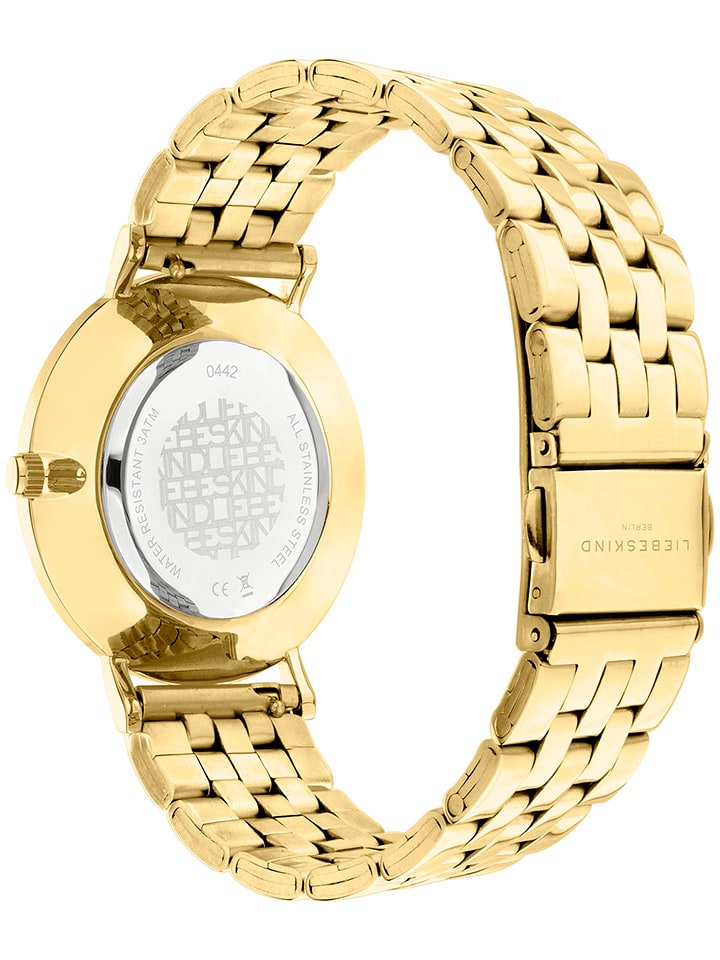 Liebeskind Quarzuhr in Gold/ Dunkelgrün günstig kaufen onesize