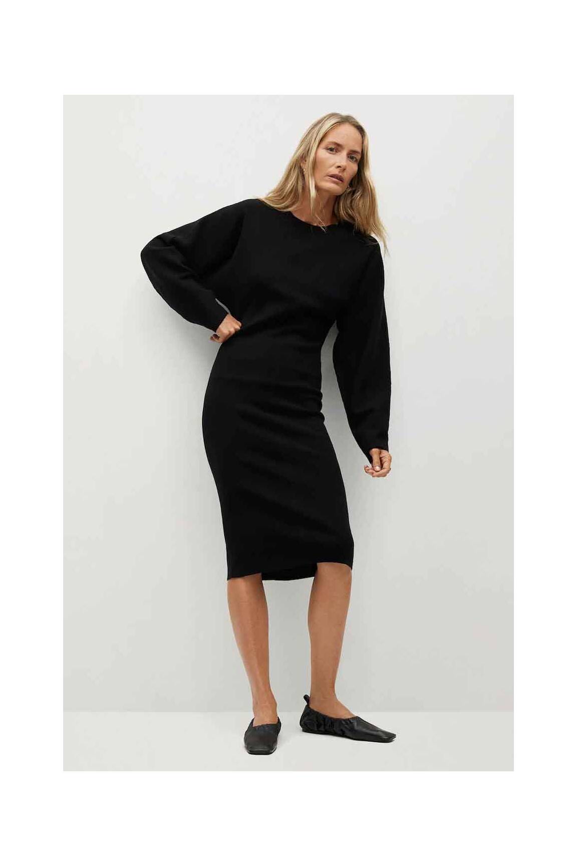 Mango Ensembles Robe Femme couleur noir