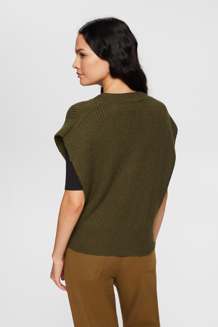 Ärmelloser Pullover aus Wollmix