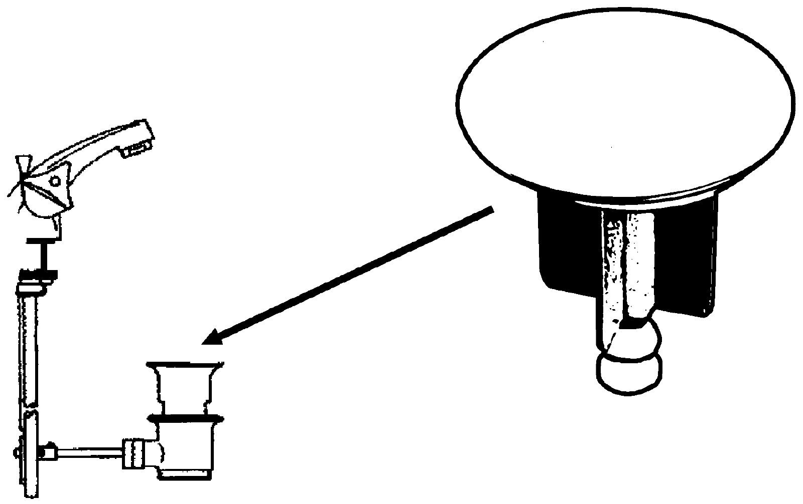 SANITOP WINGENROTH Waschbeckenstöpsel, Ø 4 cm (1 St., Waschbeckenstöpsel für Ab- und Überlaufgarnituren), Ventilstopfen, Zentrierstern, Haarsieb, höhenverstellbar, 191975