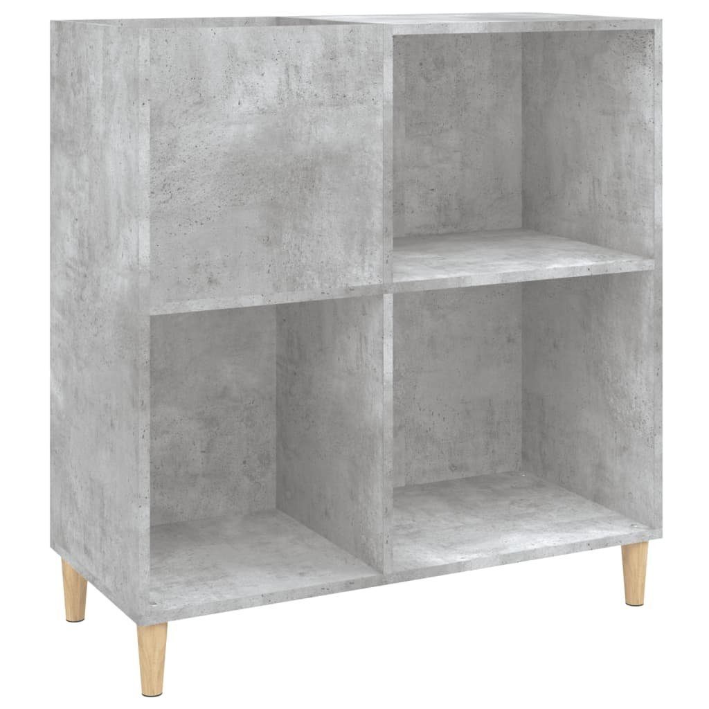 vidaXL Media-Regal Plattenschrank Betongrau 84,5x38x89 cm Holzwerkstoff, 1-tlg.