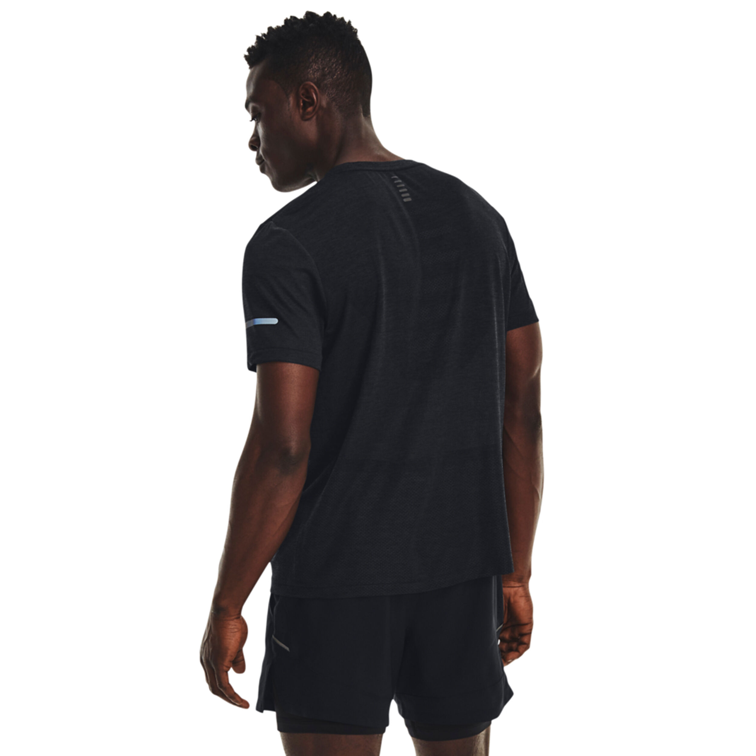 Seamless Stride Laufshirt Herren - Schwarz