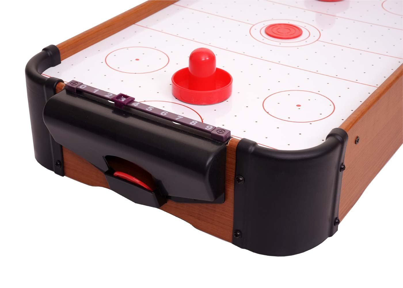 MCW Air-Hockeytisch MCW-J10, Handgriffe mit Filzunterlage, Gebläsemotor für den Luftstrom