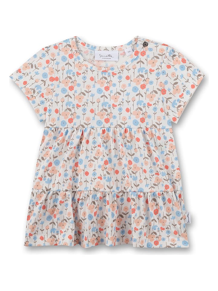 Sanetta Kidswear Kleid in Weiß/ Bunt günstig kaufen