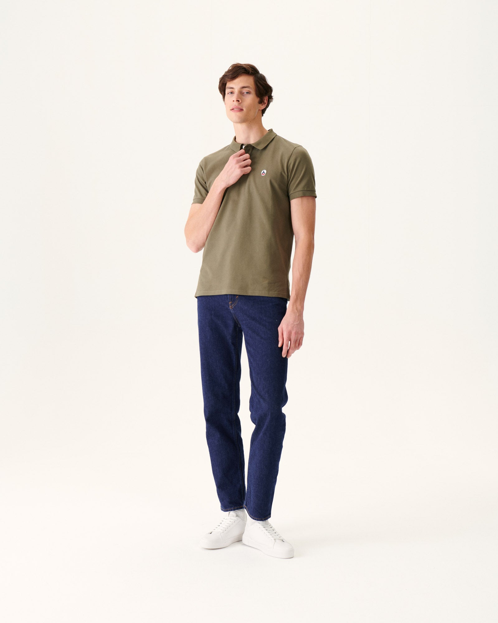 Polo homme en coton biologique Army Marbella