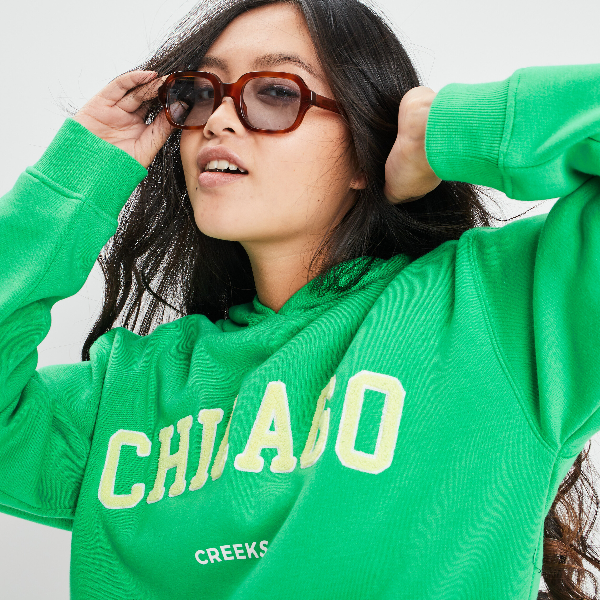 Sweat à capuche hoodie Creeks vert menthe femme | La Halle