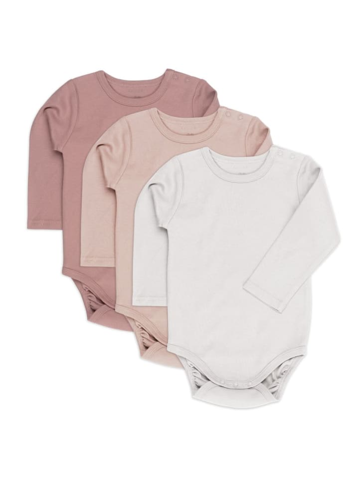 LaLoona Body Langarm 3er Pack - Rose - in rosa günstig kaufen