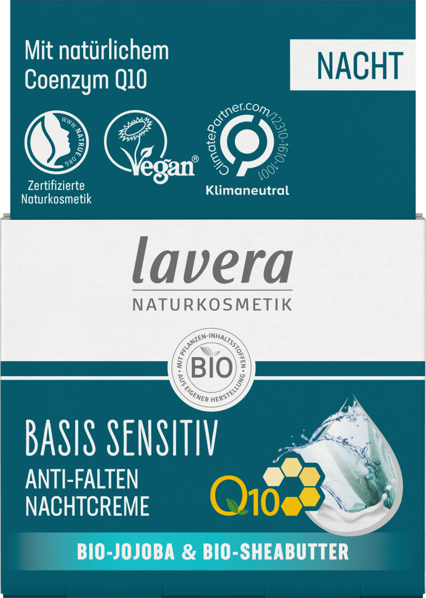 Anti Falten Nachtcreme Q10 Basis Sensitiv, 50 ml