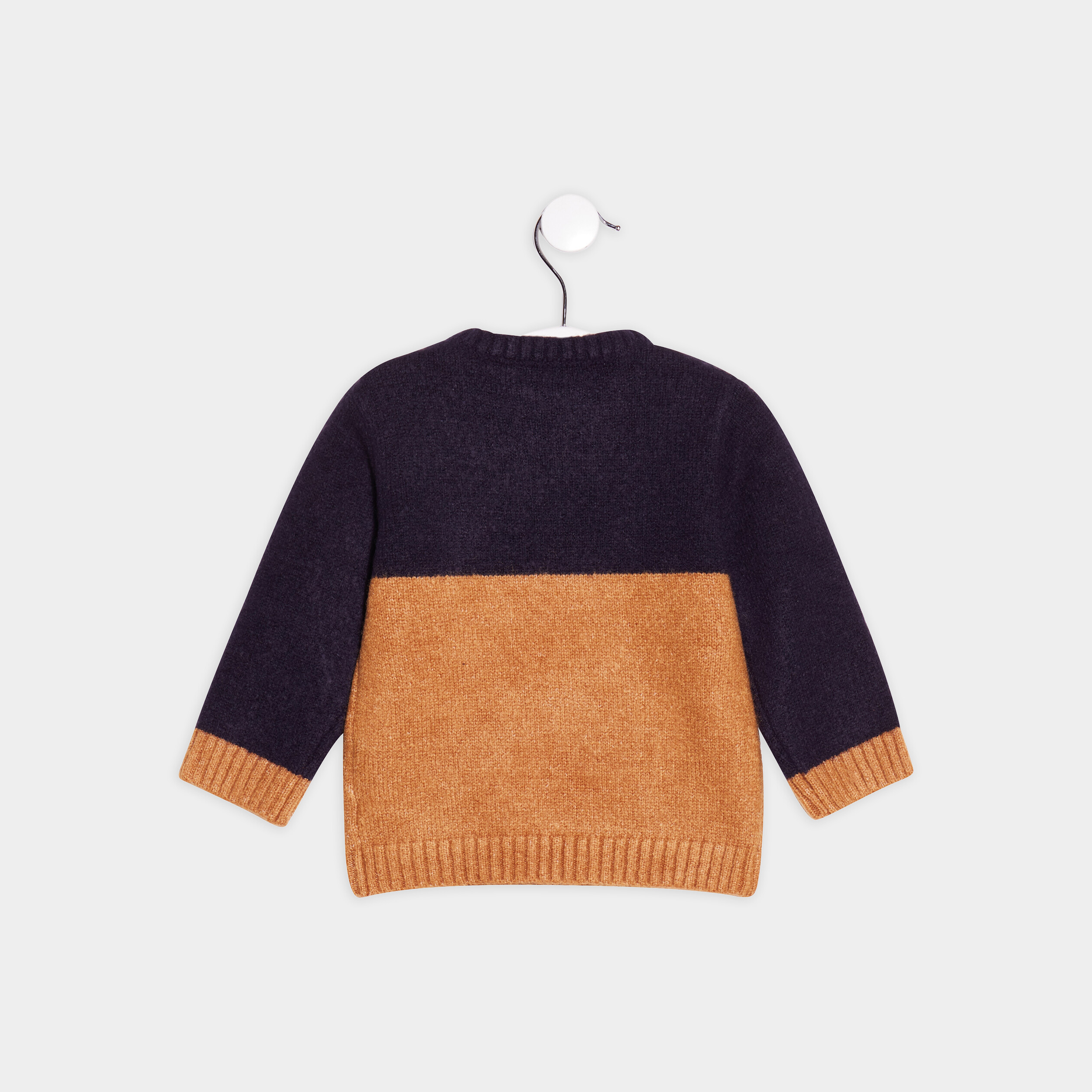 Pull manches longues bleu marine bébé garçon | La Halle