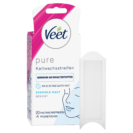 VEET Gesicht Kaltwachsstreifen  20 St  Streifen