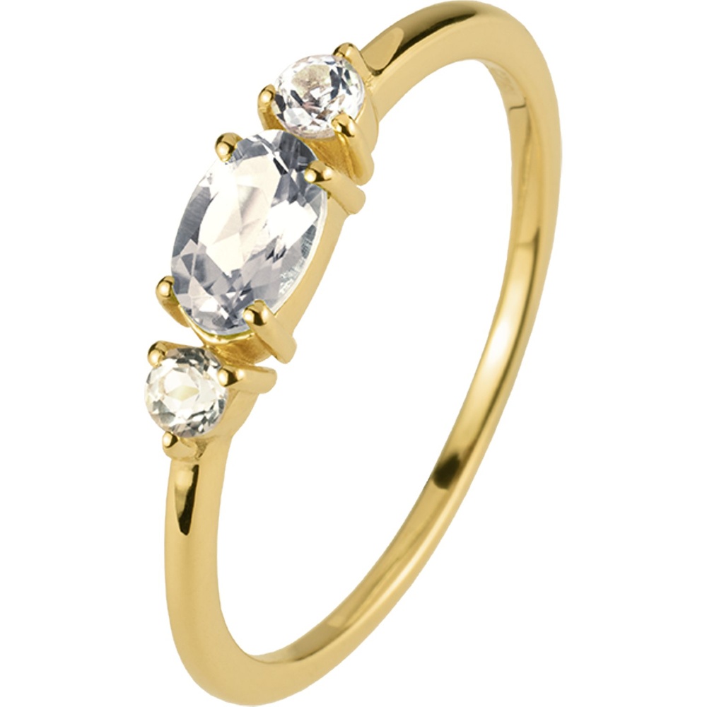 Jacques Lemans Bague pour femme 925 Argent blanche Bague