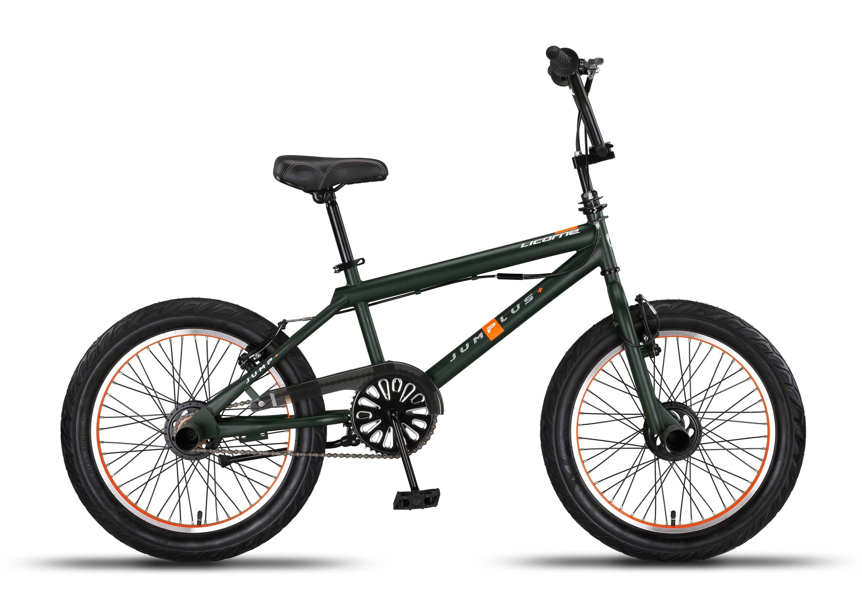 Licorne Bike BMX-Rad Licorne Bike Jump Premium BMX 360° Rotor-System 4 Stahl Pegs, 1 Gang