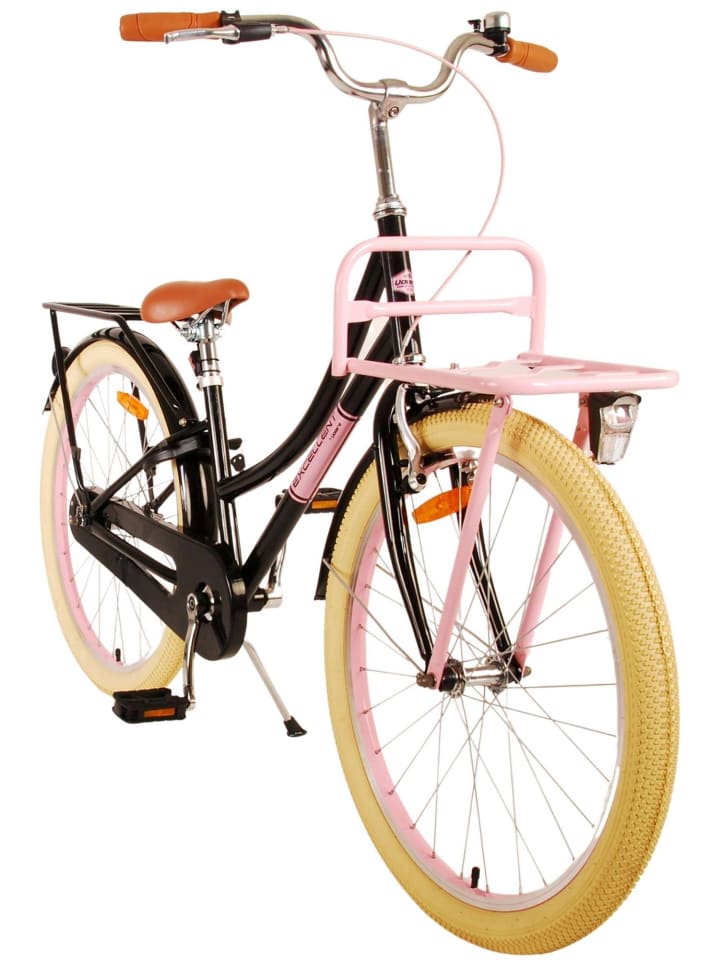 Volare Kinderfahrrad Excellent Fahrrad für Mädchen 24 Zoll Kinderrad Schwarz 8 Jahre günstig kaufen onesize