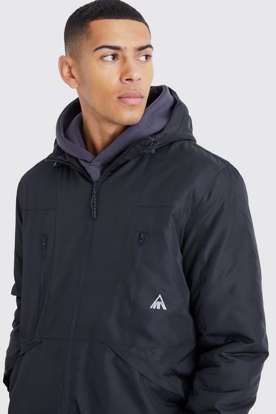 Lockere gepolsterte wasserfeste Jacke