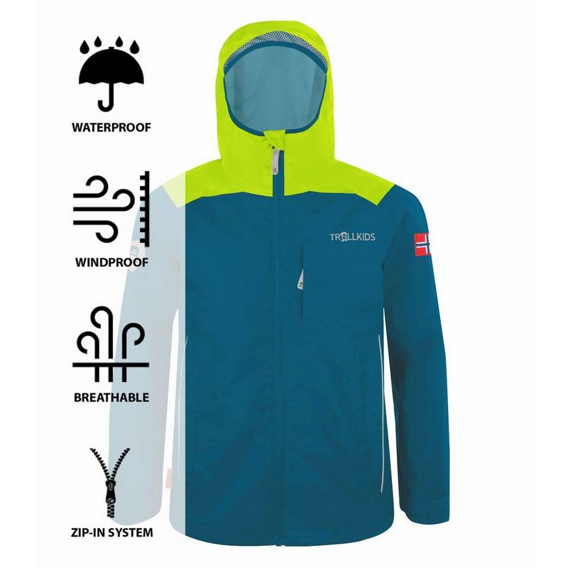 Trollkids Bergen Regenjacke Kinder