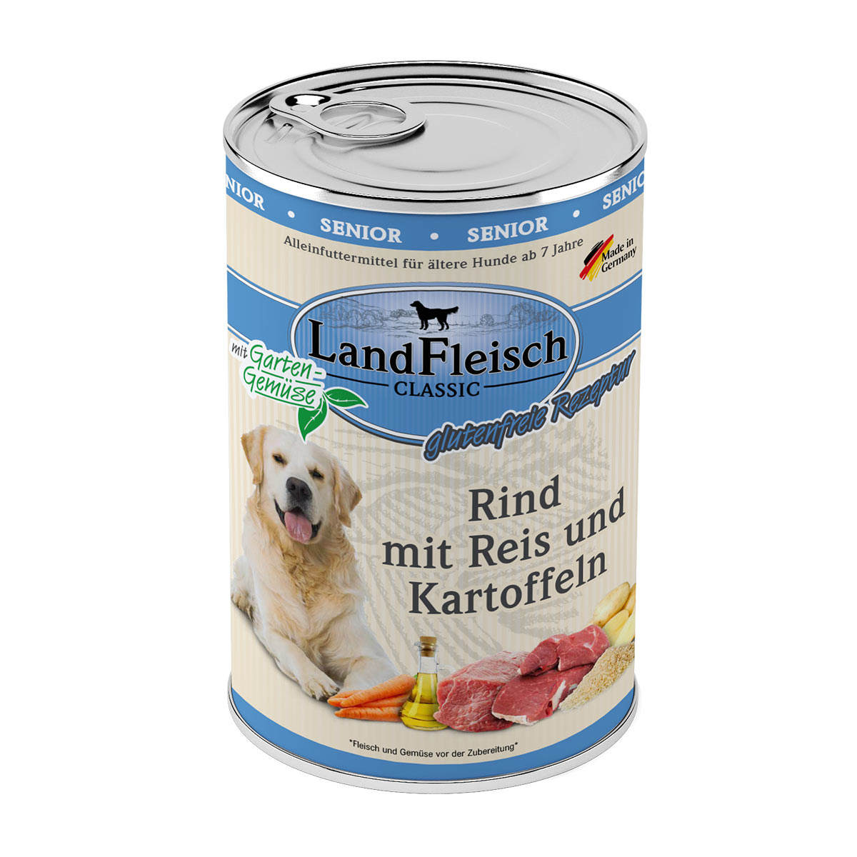 LandFleisch Dog Classic Senior Rind, Reis & Kartoffeln