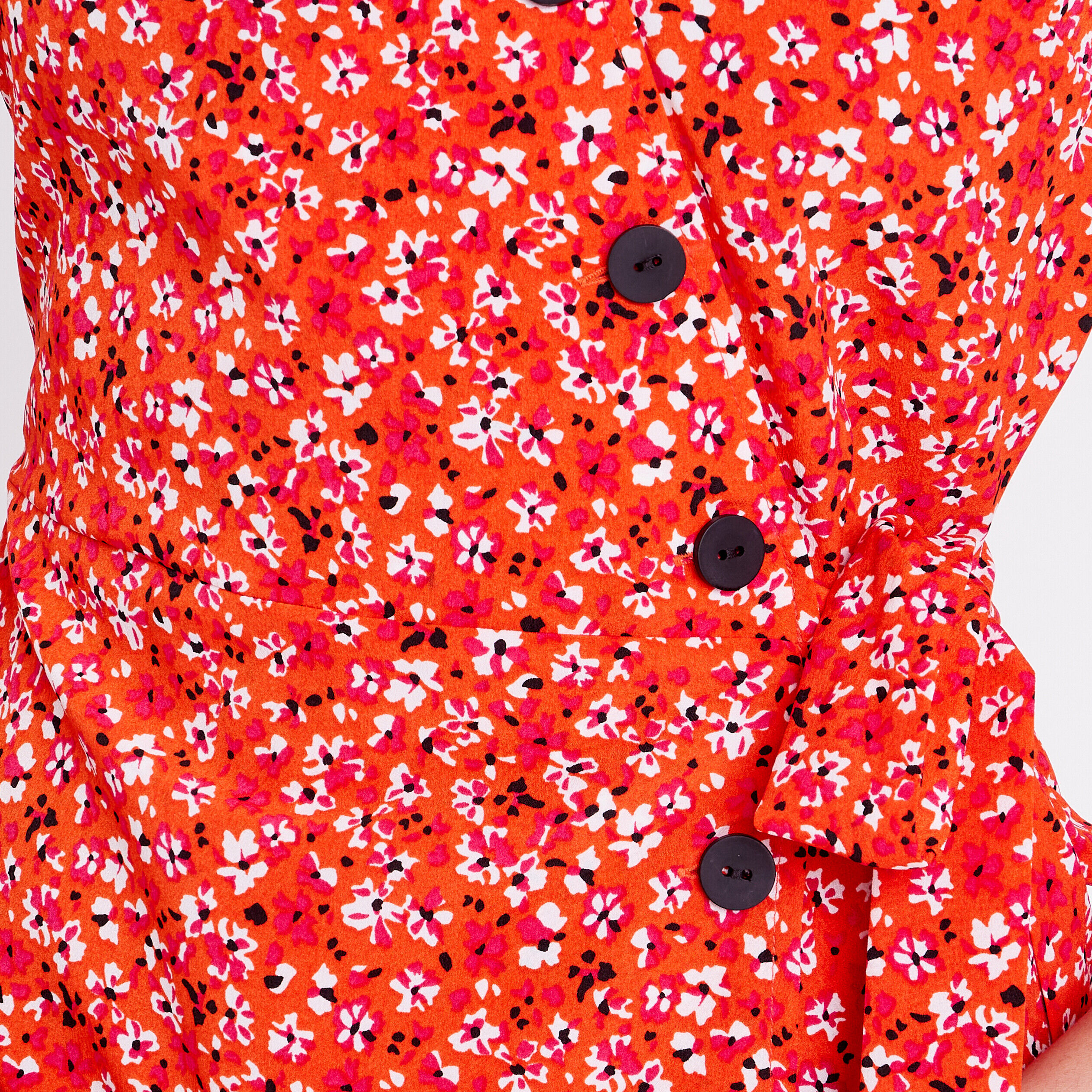 Robe cache-coeur orange femme | Cache Cache