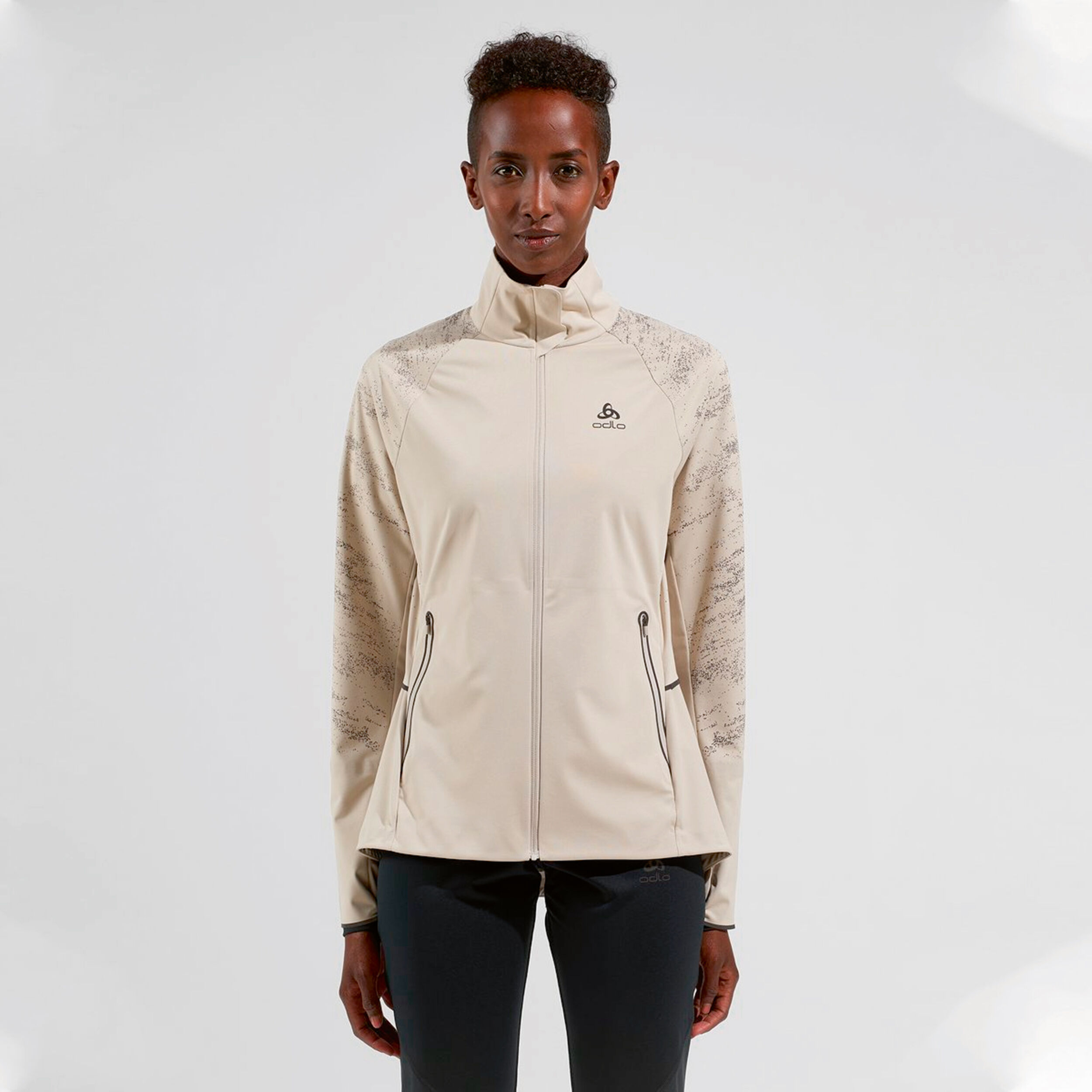 Zeroweight Pro Warm Reflect Laufjacke Damen - Hellgrau
