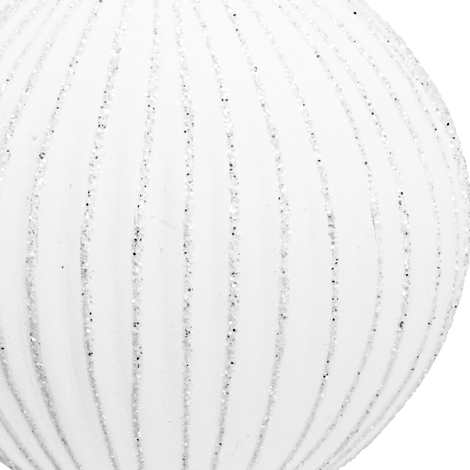 SIKORA Christbaumschmuck Highlights Weiss 4er Set Christbaumkugeln aus Glas mit Verzierung